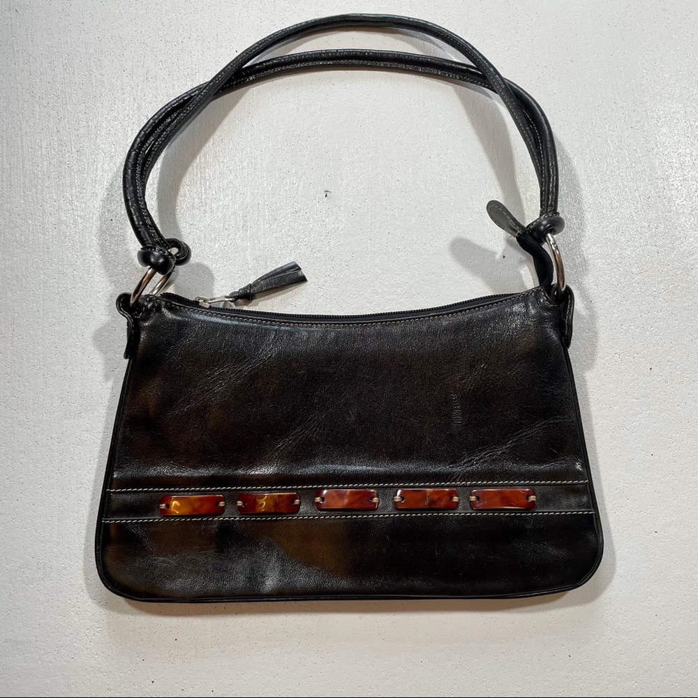 Chabeli Bag Shoulder Purse Black Leather